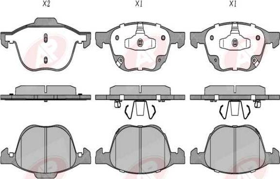 AP-SA 5AP5004 - Brake Pad Set, disc brake car-mod.net