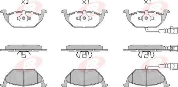 AP-SA 5AP692 - Brake Pad Set, disc brake car-mod.net