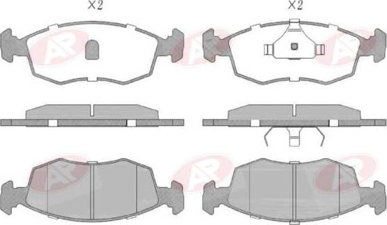 AP-SA 5AP678 - Brake Pad Set, disc brake car-mod.net