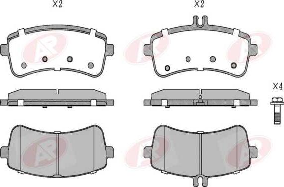 AP-SA 5AP1970 - Brake Pad Set, disc brake car-mod.net