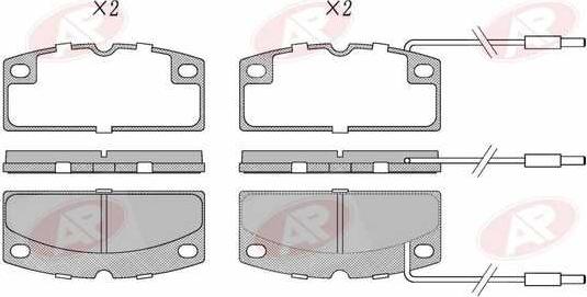 AP-SA 5AP1649 - Brake Pad Set, disc brake car-mod.net