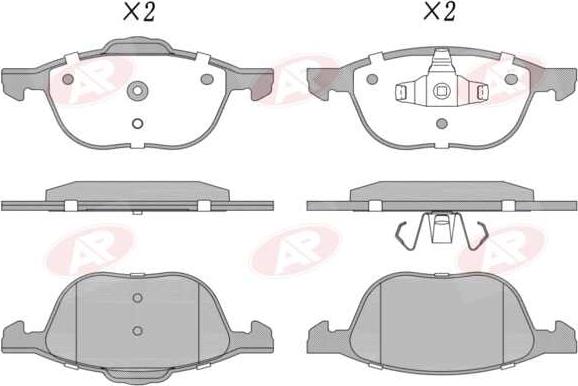 AP-SA 5AP1627 - Brake Pad Set, disc brake car-mod.net