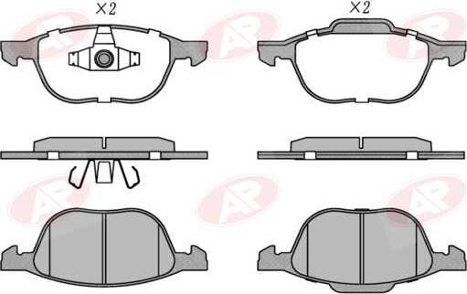 AP-SA 5AP1190 - Brake Pad Set, disc brake car-mod.net