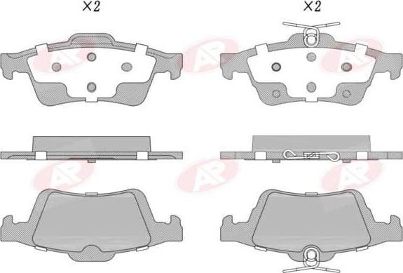 AP-SA 5AP1882 - Brake Pad Set, disc brake car-mod.net