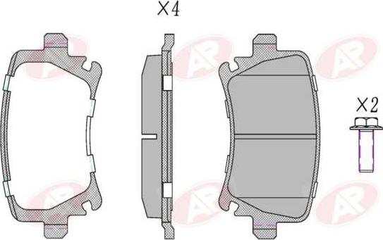 AP-SA 5AP1219 - Brake Pad Set, disc brake car-mod.net