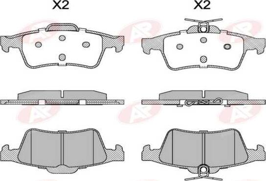 AP-SA 5AP1236 - Brake Pad Set, disc brake car-mod.net