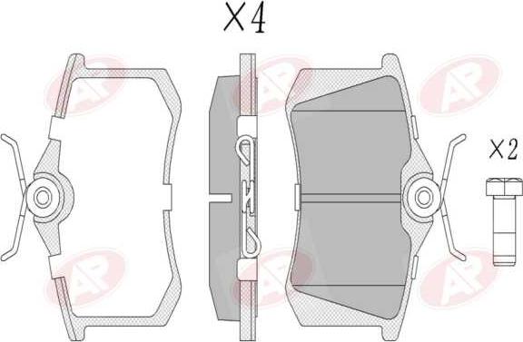 AP-SA 5AP1788 - Brake Pad Set, disc brake car-mod.net