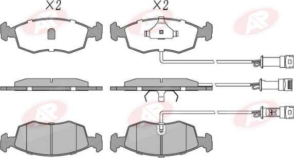 AP-SA 5AP269 - Brake Pad Set, disc brake car-mod.net