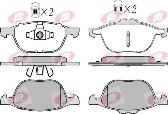 AP-SA 5AP2054 - Brake Pad Set, disc brake car-mod.net