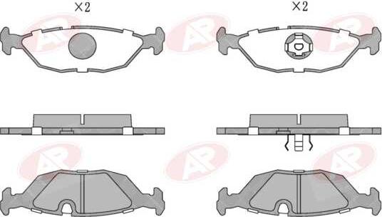 AP-SA 5AP238 - Brake Pad Set, disc brake car-mod.net