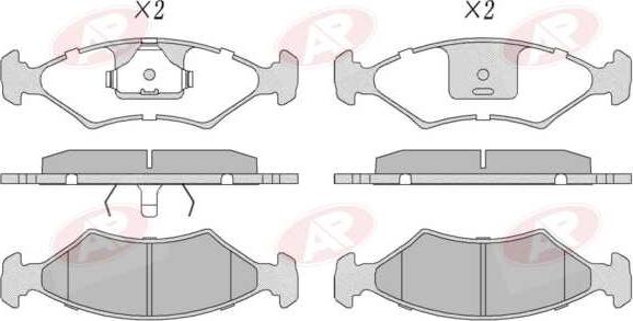 AP-SA 5AP233 - Brake Pad Set, disc brake car-mod.net