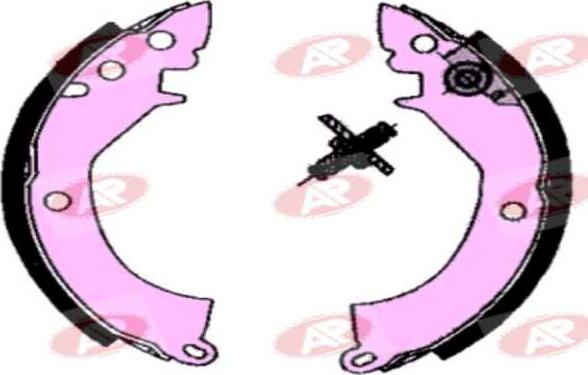 AP-SA A4410 - Drum Brake Shoe Set car-mod.net