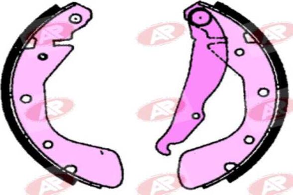 AP-SA A6800 - Drum Brake Shoe Set car-mod.net