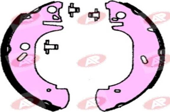 AP-SA A6750 - Drum Brake Shoe Set car-mod.net