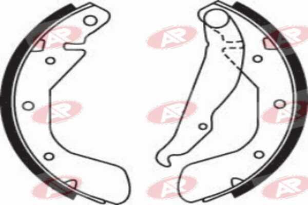 AP-SA A8120 - Drum Brake Shoe Set car-mod.net