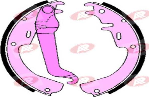 AP-SA A2540 - Drum Brake Shoe Set car-mod.net