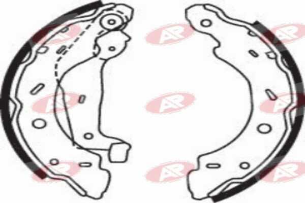 AP-SA A7750 - Drum Brake Shoe Set car-mod.net