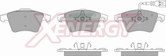 AP XENERGY X40901 - Brake Pad Set, disc brake car-mod.net