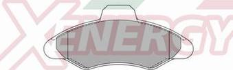 AP XENERGY X40407 - Brake Pad Set, disc brake car-mod.net