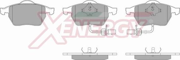 AP XENERGY X40486 - Brake Pad Set, disc brake car-mod.net