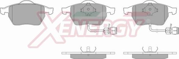 AP XENERGY X40483 - Brake Pad Set, disc brake car-mod.net