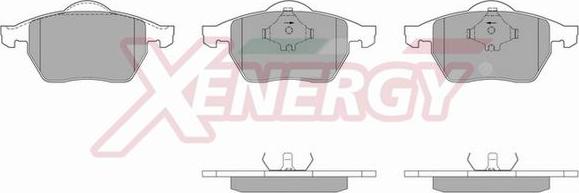 AP XENERGY X40487 - Brake Pad Set, disc brake car-mod.net