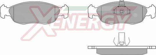AP XENERGY X40511 - Brake Pad Set, disc brake car-mod.net