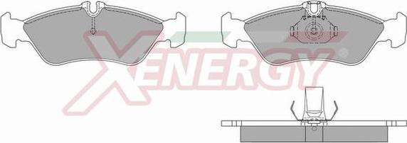 AP XENERGY X40628 - Brake Pad Set, disc brake car-mod.net