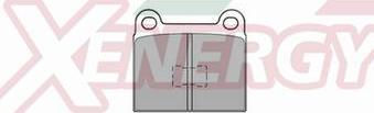 AP XENERGY X40040 - Brake Pad Set, disc brake car-mod.net