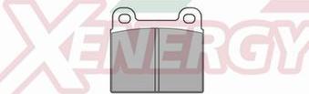 AP XENERGY X40006 - Brake Pad Set, disc brake car-mod.net