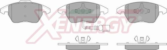 AP XENERGY X40888 - Brake Pad Set, disc brake car-mod.net