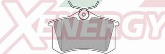 AP XENERGY X40273 - Brake Pad Set, disc brake car-mod.net