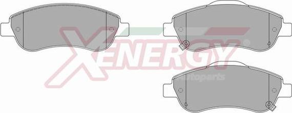 AP XENERGY X41050 - Brake Pad Set, disc brake car-mod.net