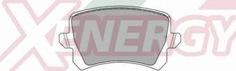 AP XENERGY X41004 - Brake Pad Set, disc brake car-mod.net