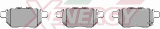 AP XENERGY X41028 - Brake Pad Set, disc brake car-mod.net