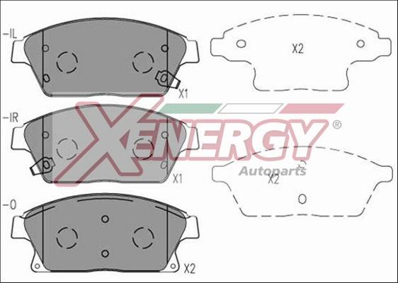 AP XENERGY X41078 - Brake Pad Set, disc brake car-mod.net