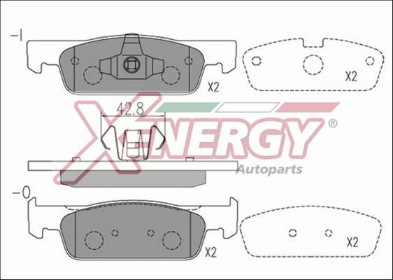 AP XENERGY X41169 - Brake Pad Set, disc brake car-mod.net