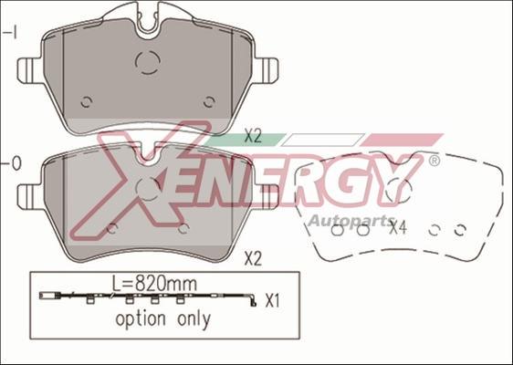 AP XENERGY X41189 - Brake Pad Set, disc brake car-mod.net