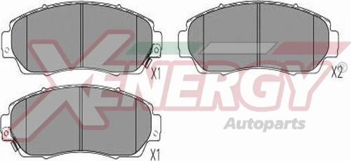 AP XENERGY X41376 - Brake Pad Set, disc brake car-mod.net