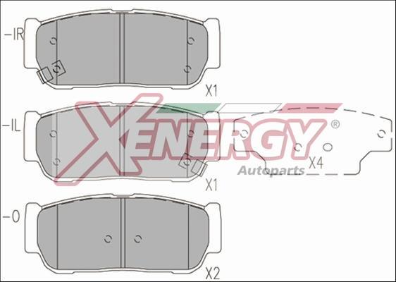 AP XENERGY X41233 - Brake Pad Set, disc brake car-mod.net