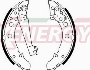 AP XENERGY X50095 - Drum Brake Shoe Set car-mod.net