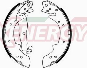 AP XENERGY X50117 - Drum Brake Shoe Set car-mod.net