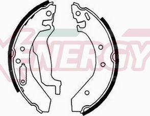 AP XENERGY X50176 - Drum Brake Shoe Set car-mod.net