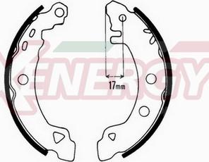 AP XENERGY X50170 - Drum Brake Shoe Set car-mod.net