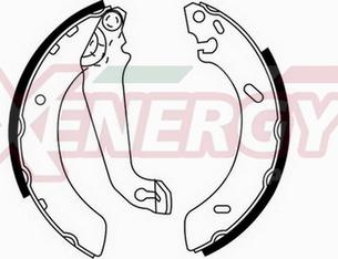 AP XENERGY X50172 - Drum Brake Shoe Set car-mod.net