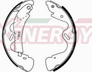 AP XENERGY X50390 - Drum Brake Shoe Set car-mod.net