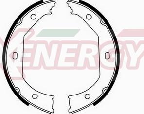 AP XENERGY X50351 - Brake Shoe Set, parking brake car-mod.net
