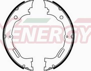 AP XENERGY X50367 - Brake Shoe Set, parking brake car-mod.net