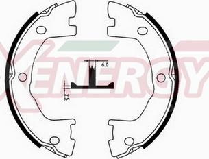 AP XENERGY X50387 - Brake Shoe Set, parking brake car-mod.net