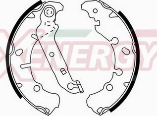 AP XENERGY X50370 - Drum Brake Shoe Set car-mod.net